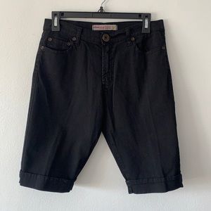 Vitamina Jeans Black Bermuda Shorts